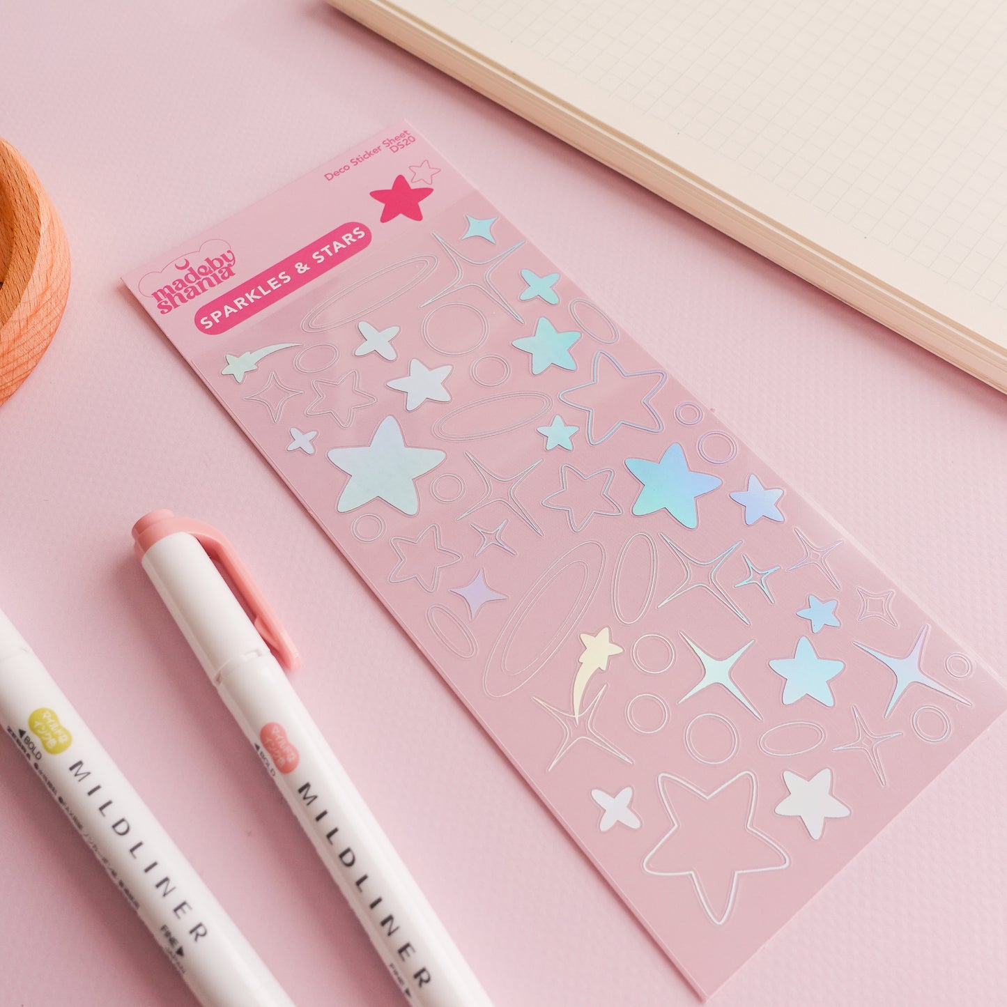 Sparkles & Stars Deco Sticker Sheet