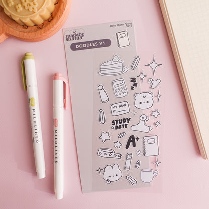 Doodles V1 Deco Sticker Sheet