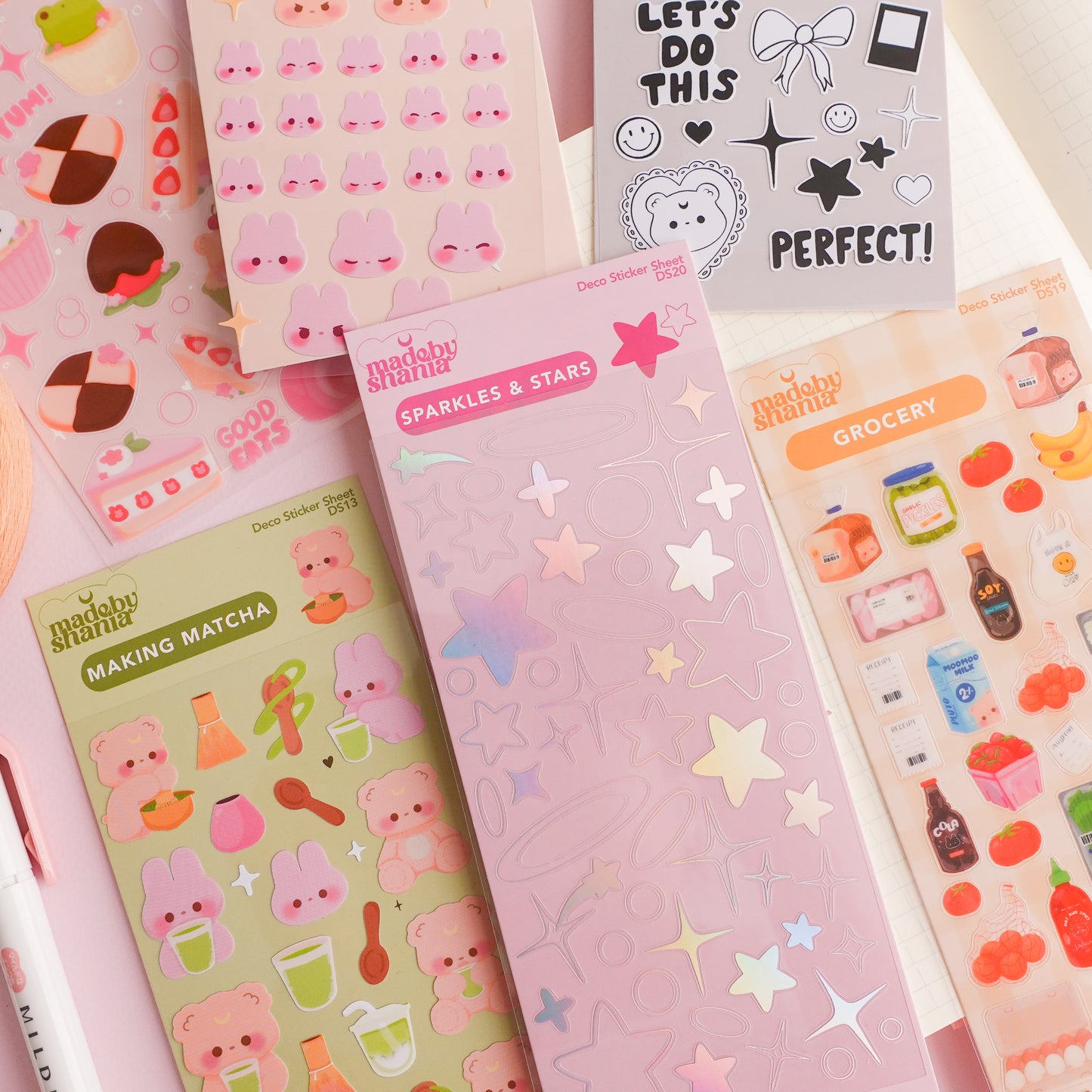 Sparkles & Stars Deco Sticker Sheet