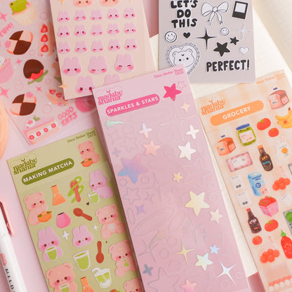 Sparkles & Stars Deco Sticker Sheet