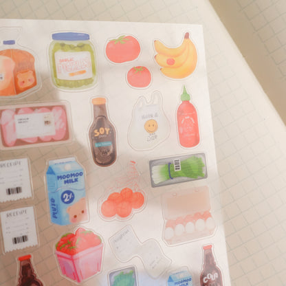 Grocery Deco Sticker Sheet