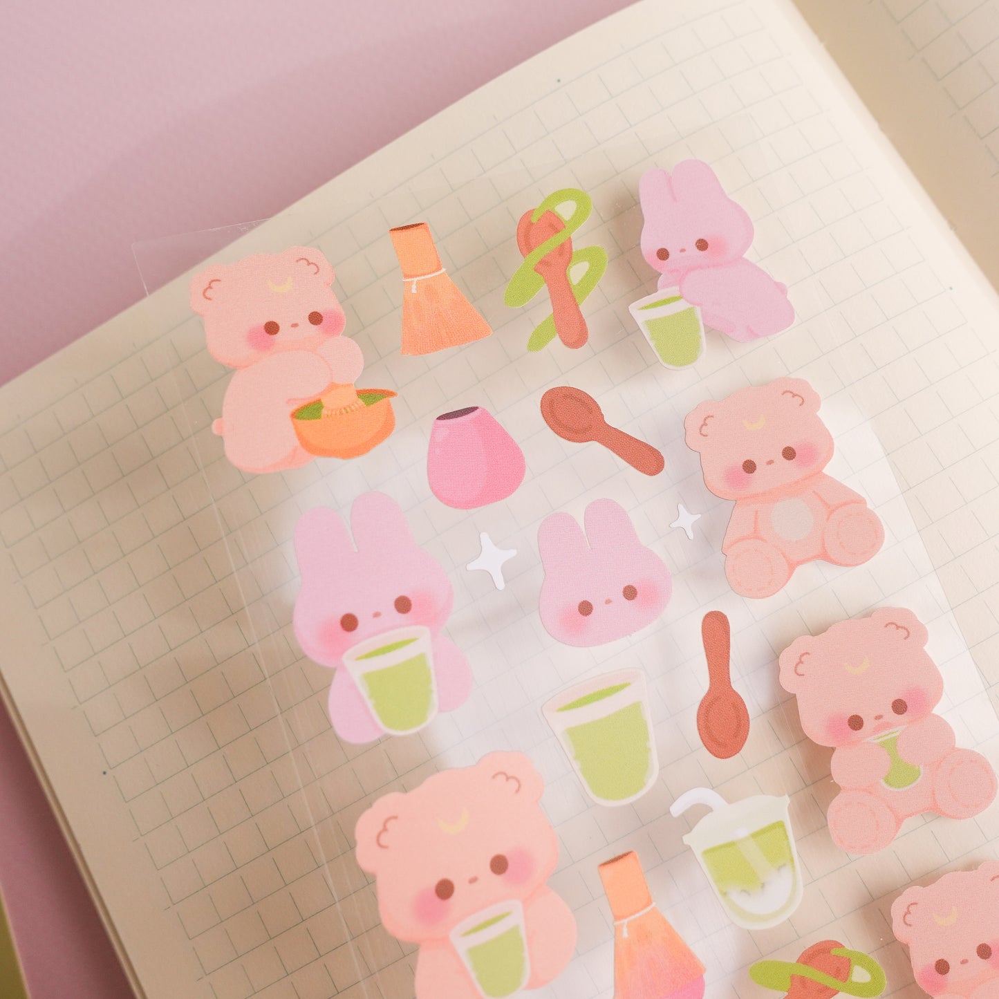 Making Matcha Deco Sticker Sheet