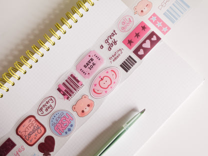 Retro Market Sticker Roll (Medium)