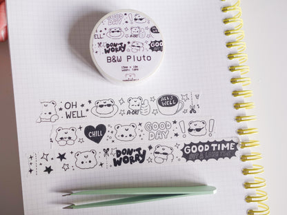 B&W Pluto Washi Tape
