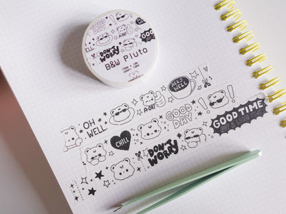 B&W Pluto Washi Tape