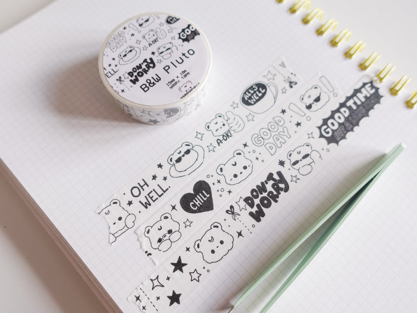 B&W Pluto Washi Tape