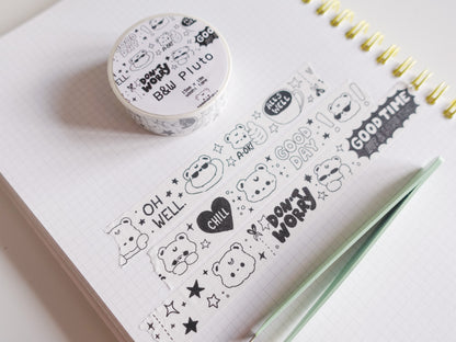 B&W Pluto Washi Tape