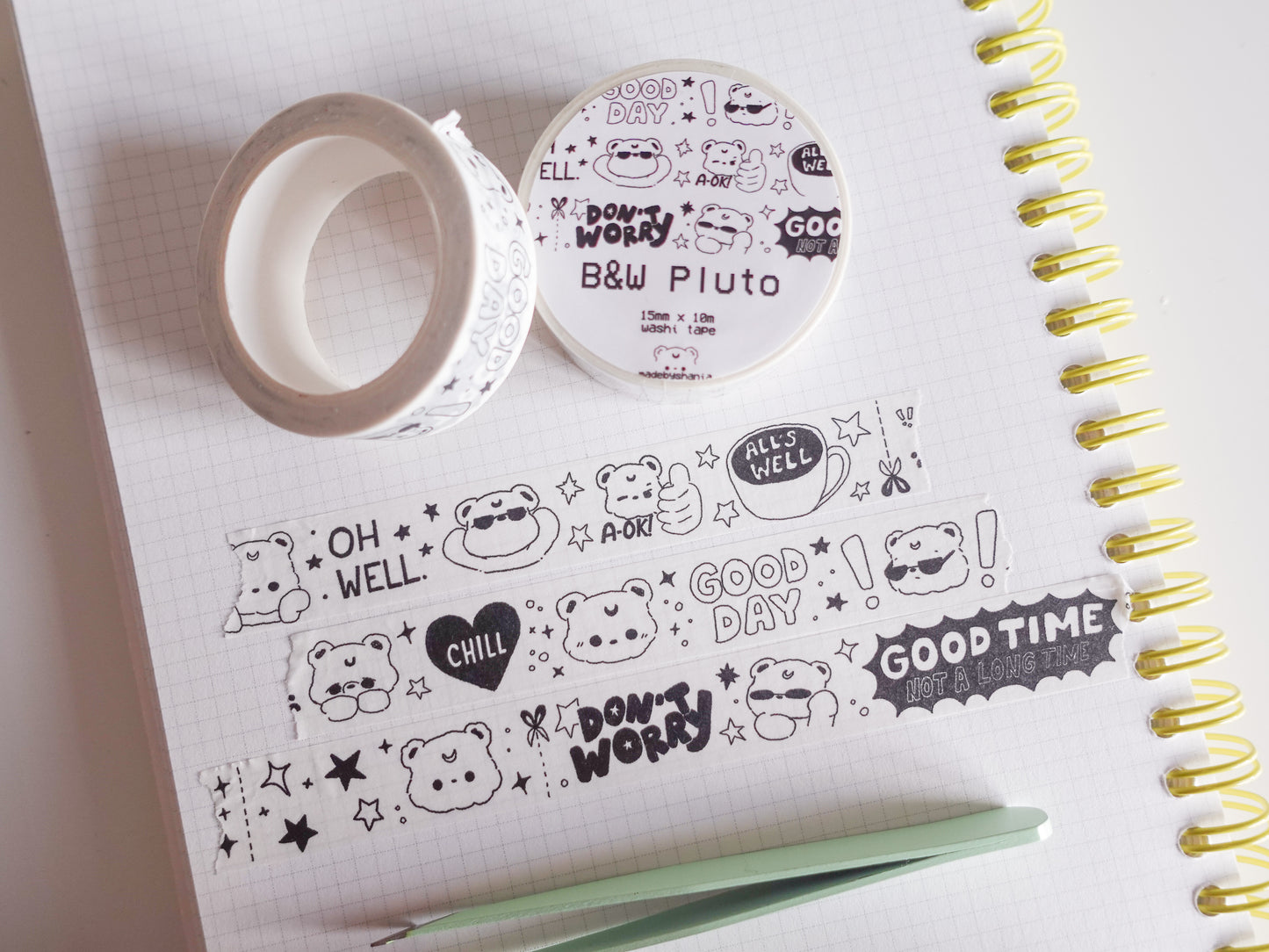 B&W Pluto Washi Tape