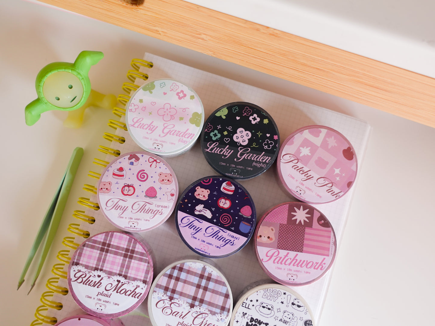 Blush Mocha Plaid Washi Tape