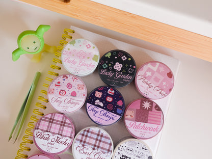 Blush Mocha Plaid Washi Tape