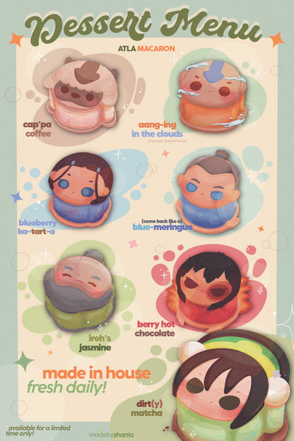 ATLA Friends Dessert Menu Large Poster