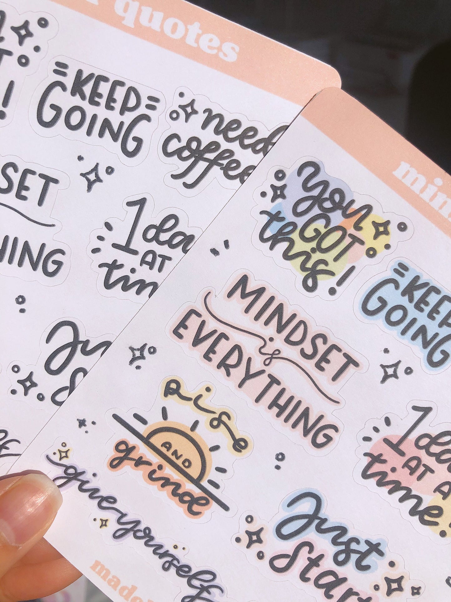 Mini Quotes Sticker Sheet