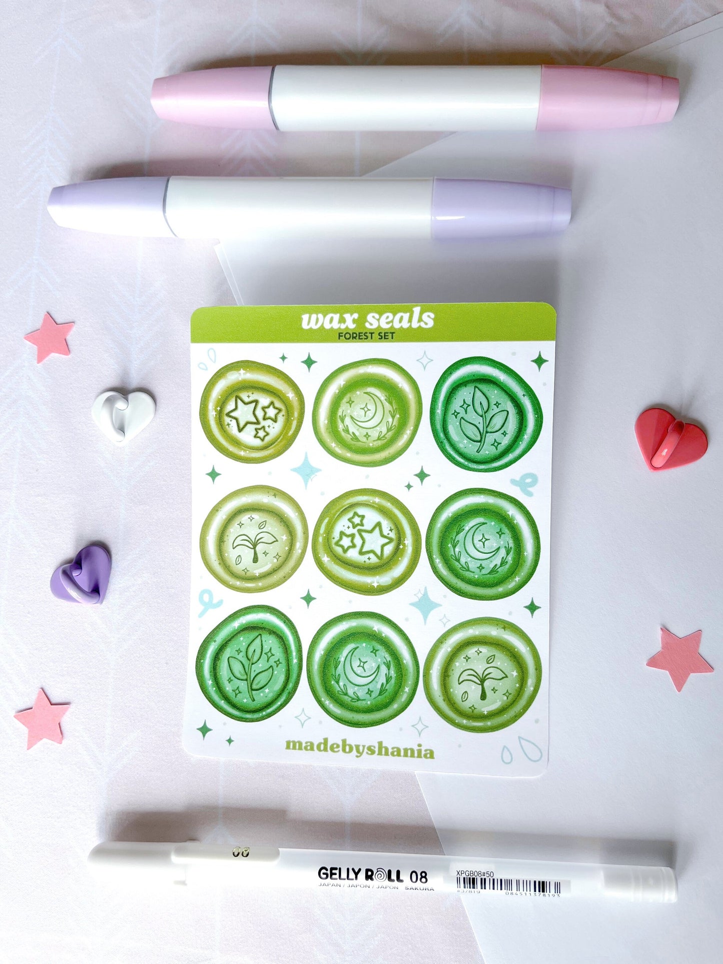 Wax Seals Sticker Sheets Bundles